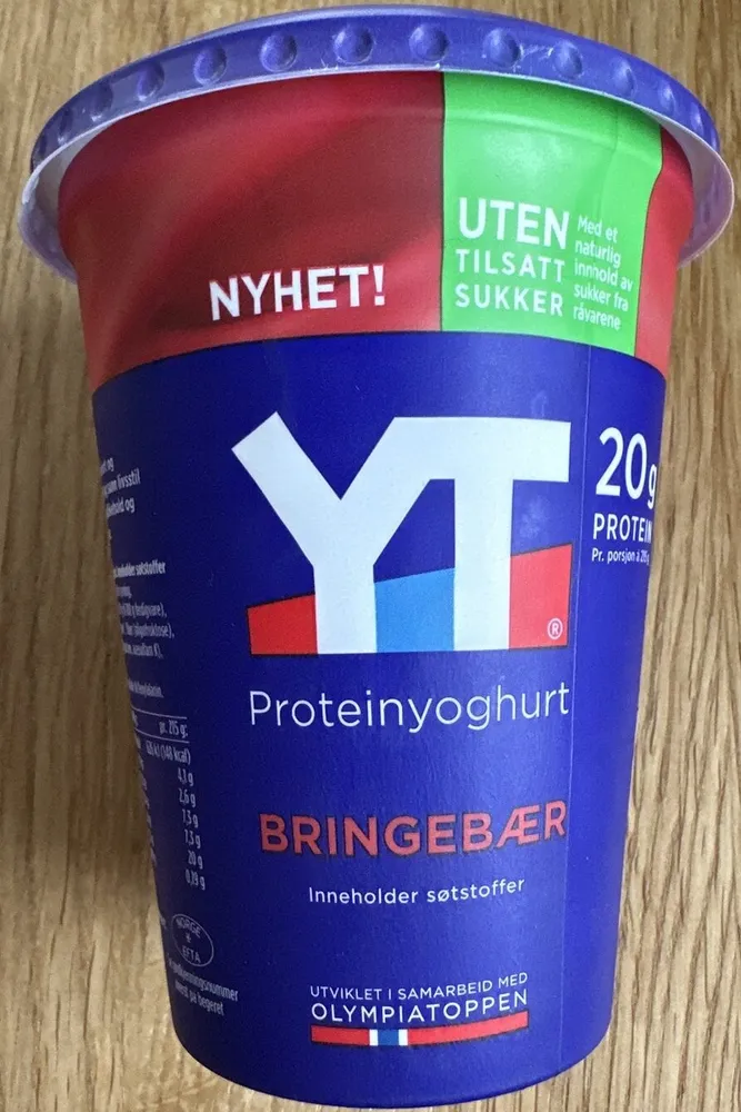 YT Proteinyoghurt m/Bringebærsmak