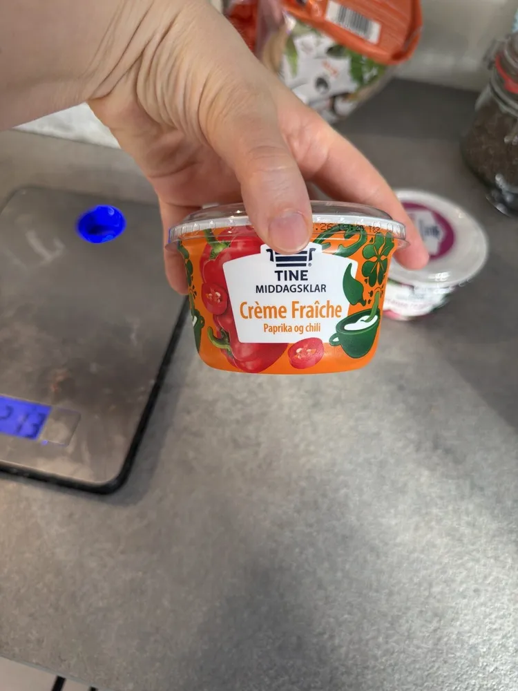 Middagsklar Creme Fraiche Paprika Og Chili