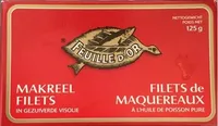 Filets maquereaux à l'huile de poisson