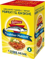 Stabburet Grovhakket Makrellfilet i tomatsaus