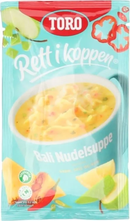 Rett i koppen bali nudel-suppe