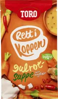 Rett i koppen gulrot suppe