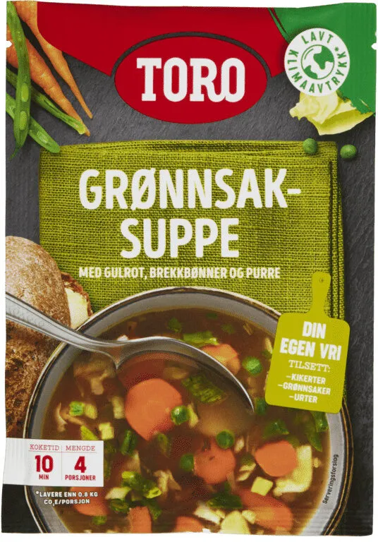 Grønnsakssuppe 47g Toro
