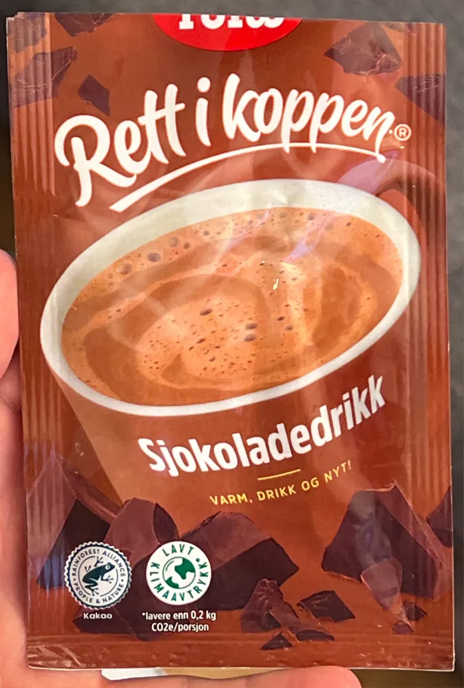 Rett i koppen Sjokoladedrikk