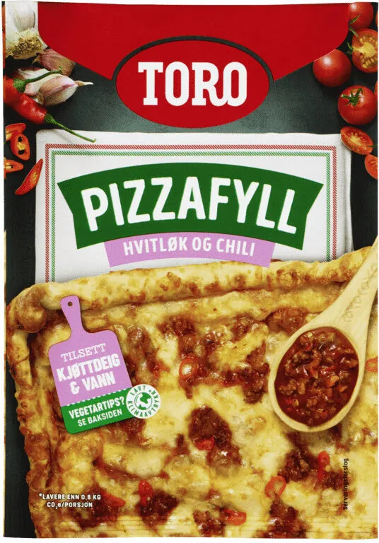 Toro Pizzafyll Hvitløk & Chili 60g
