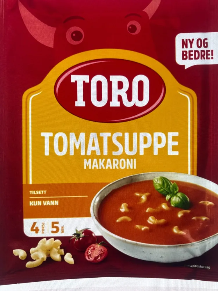 Tomatsuppe med makaroni