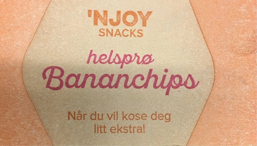 Helsprø Bananchips