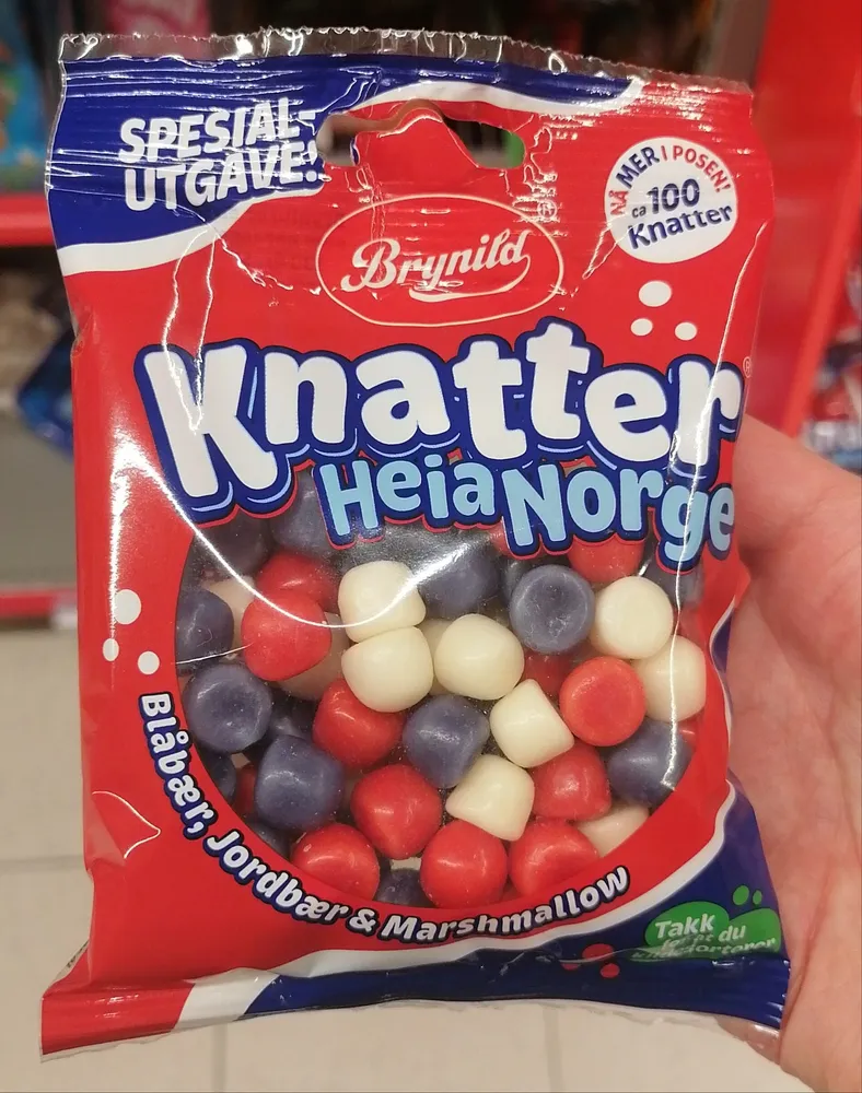 Knatter Heia Norge Blåbær, Jordbær & Marshmallow