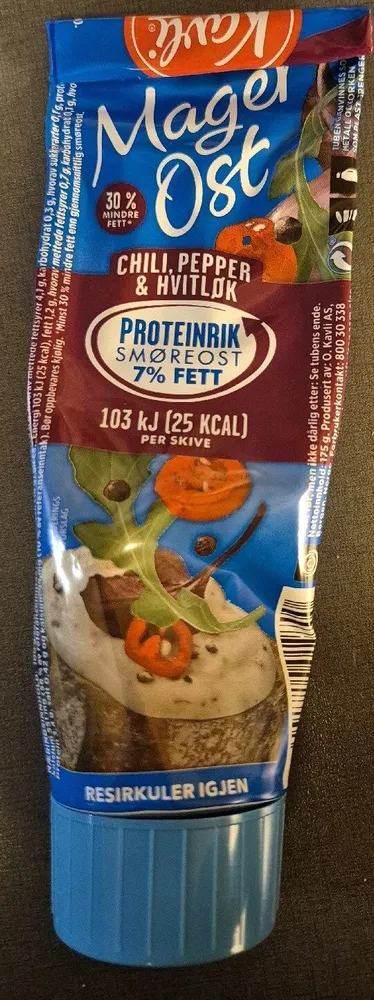Mager Ost Chilli Pepper Hvitløk