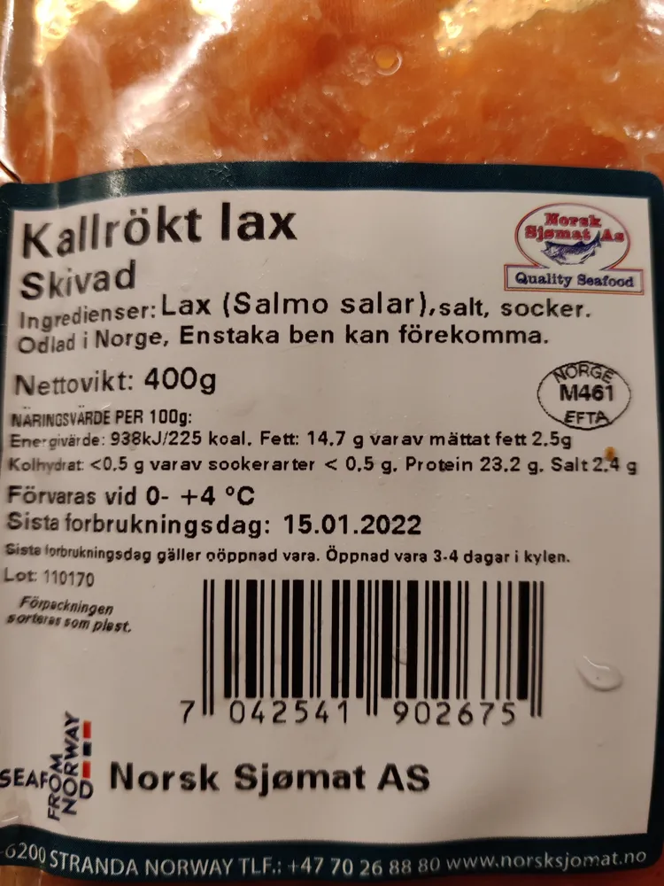 Kallrökt Lax