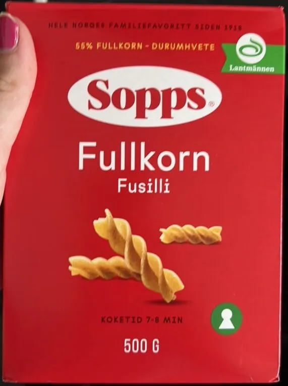 Sopps Fusilli fullkorn