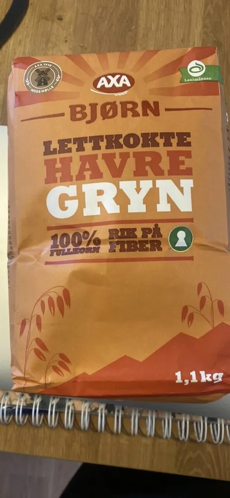 Axa Lettkokte Havregryn 1,1kg