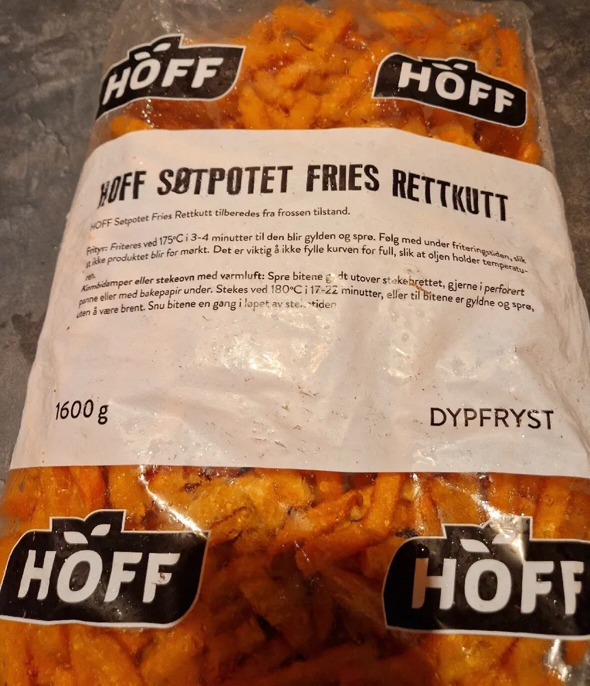Søtpotet Fries Rettkutt