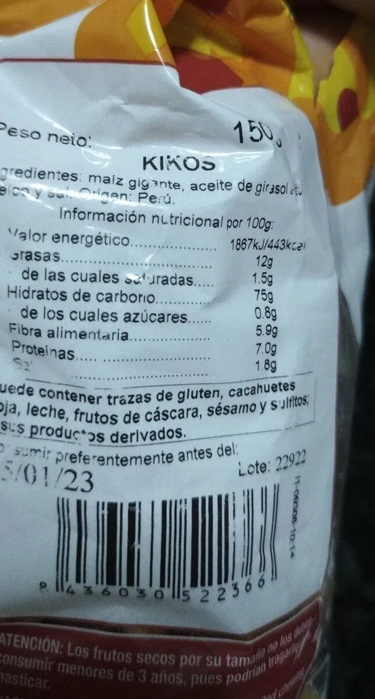 Maíz tostado