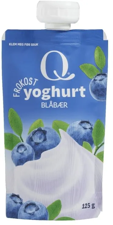yoghurt blåbær
