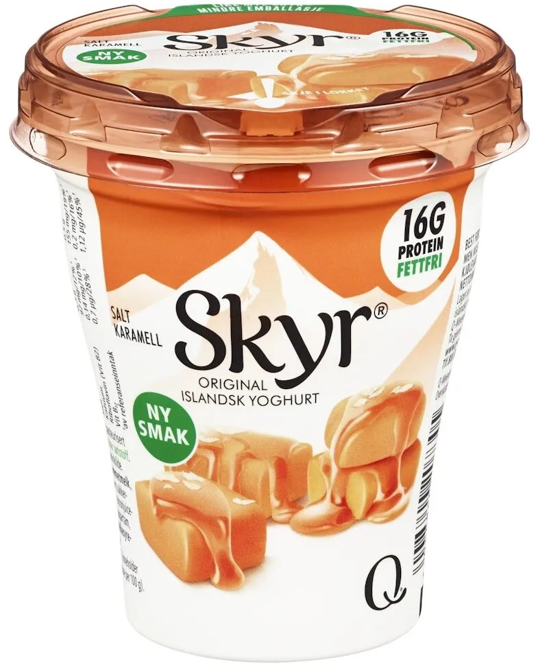 Protein yoghurt salt karamel