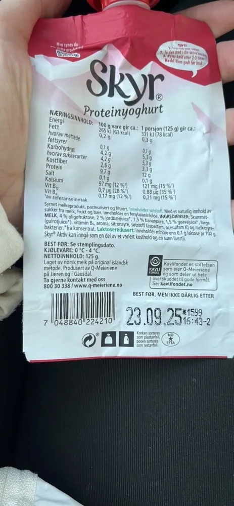 Skyr Aktiv Jordbær