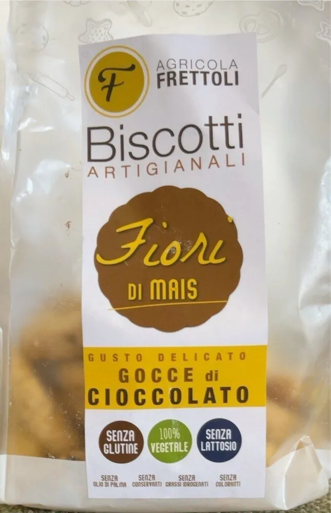 Biscotti arrigianali  fiori di mais al cioccolato