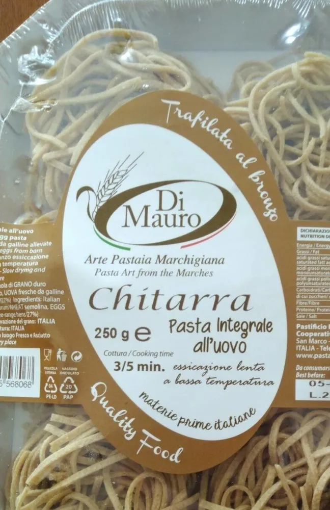 Pasta integrale all'uovo
