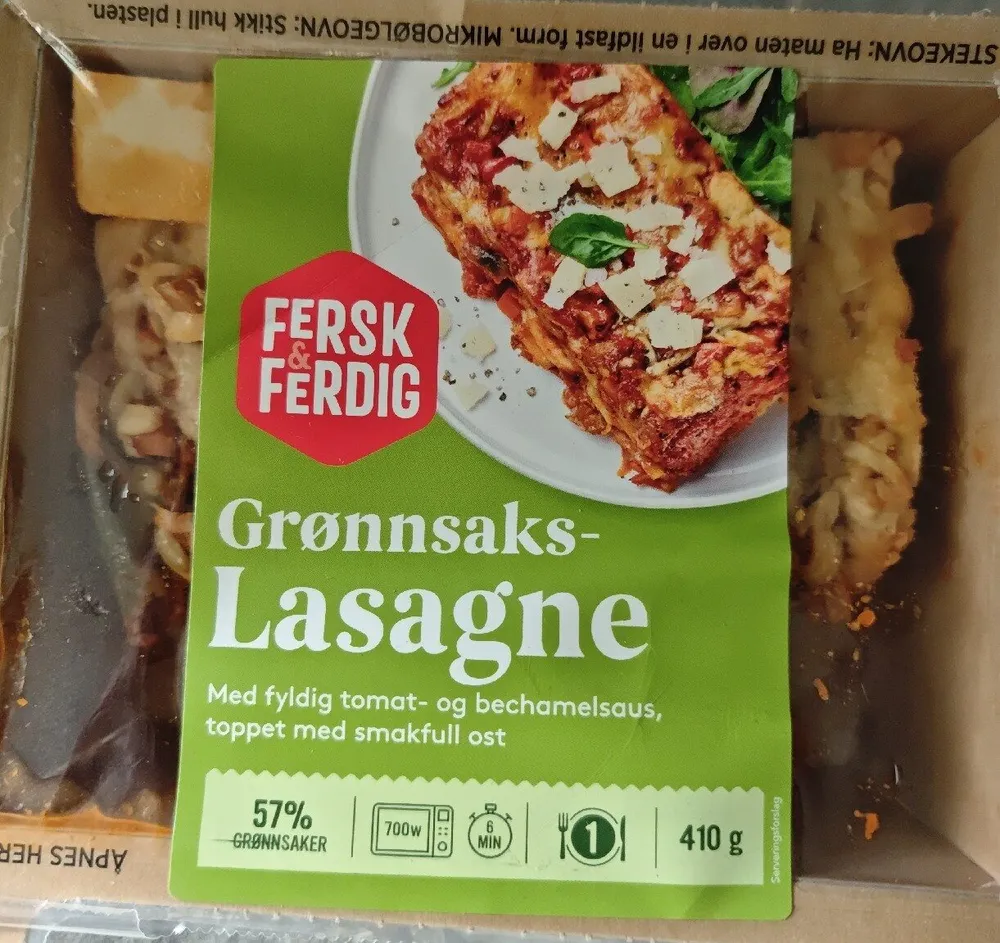 Grønnsakslasagne