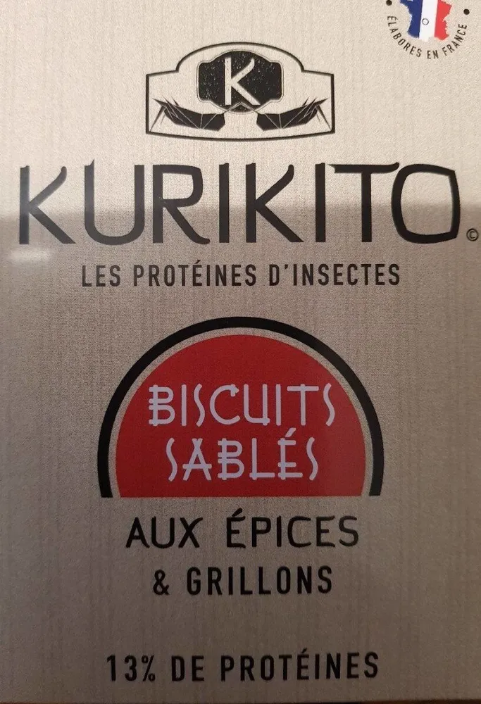Bisciits sablés aux épices et grillons