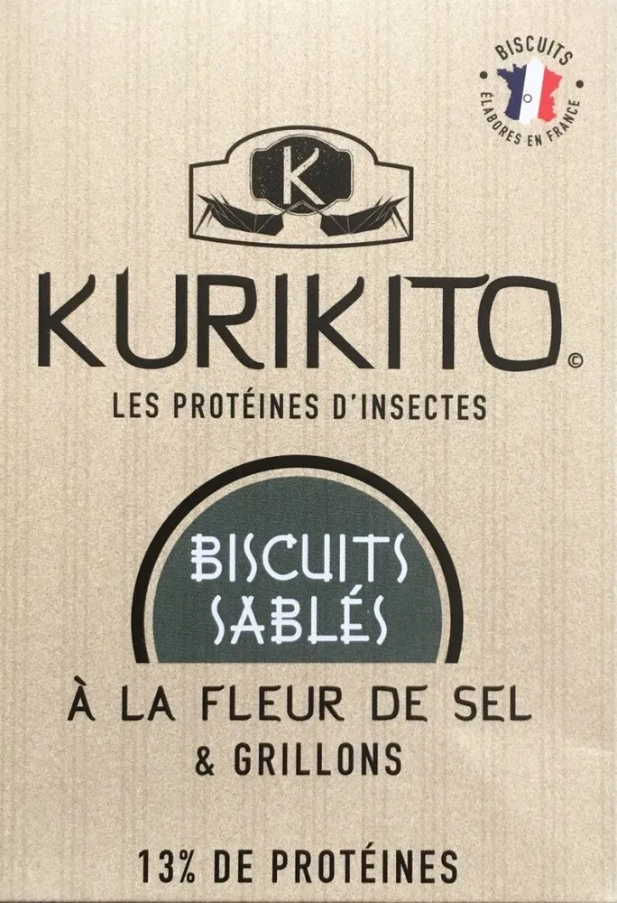 Biscuit sablé fleur de sel et grillons