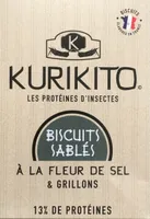 Biscuit sablé fleur de sel et grillons