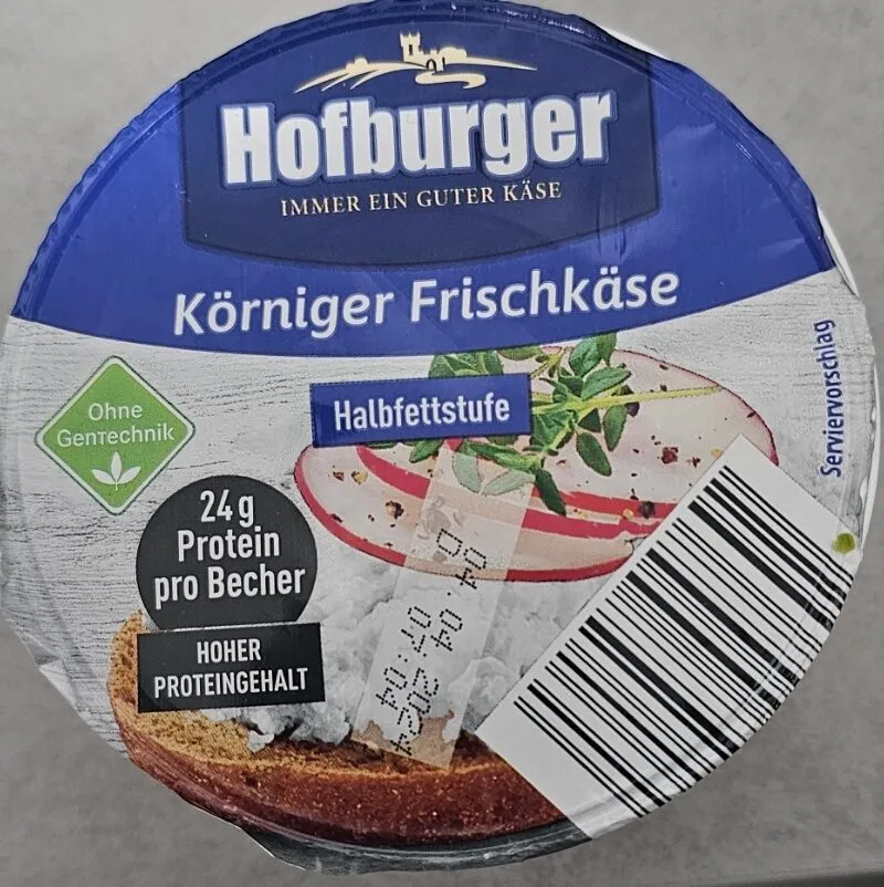 Körniger Frischkäse Halbfettstufe