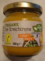 Vegane Bio-Streichcreme - Linse-Curry