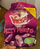 Vimto mini fizzy pencils