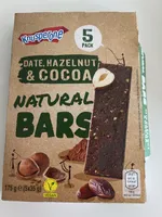 Date, hazelnut & cocoa bars
