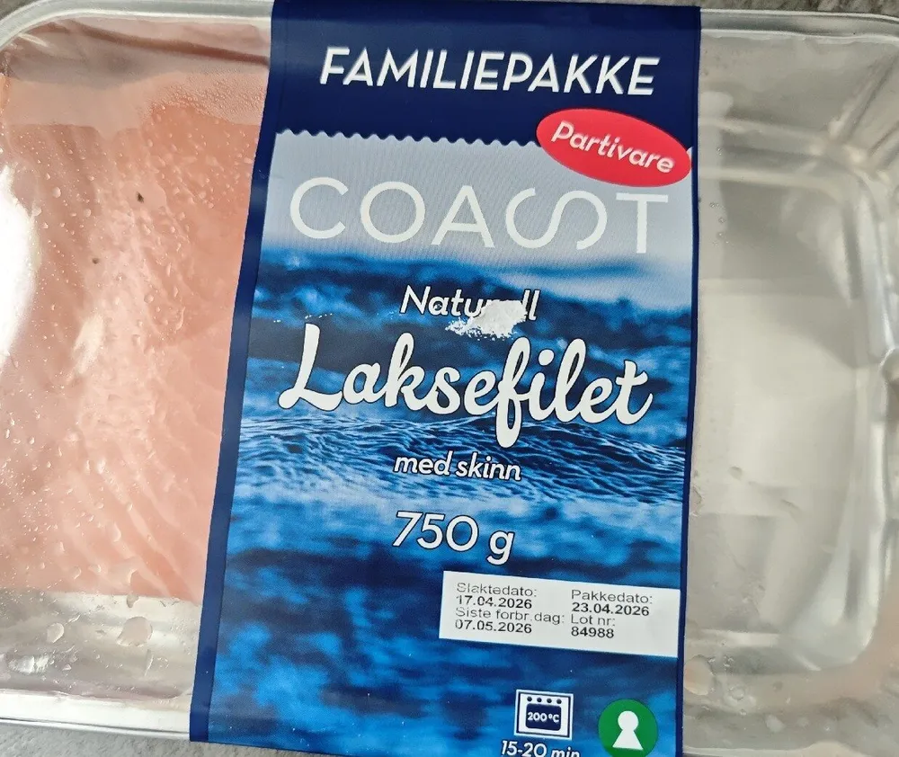 Laksefilet Med Skinn