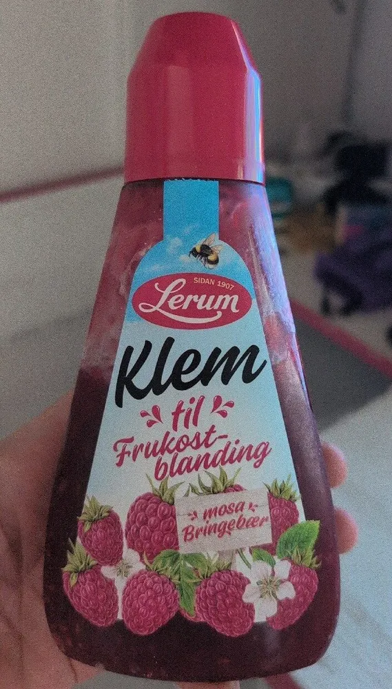 Fruktblanding med smak av bringebær