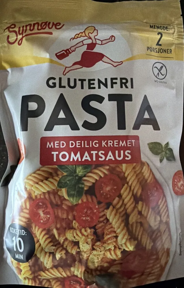 Glutenfri Pasta Med Deilig Kremet Tomatsaus