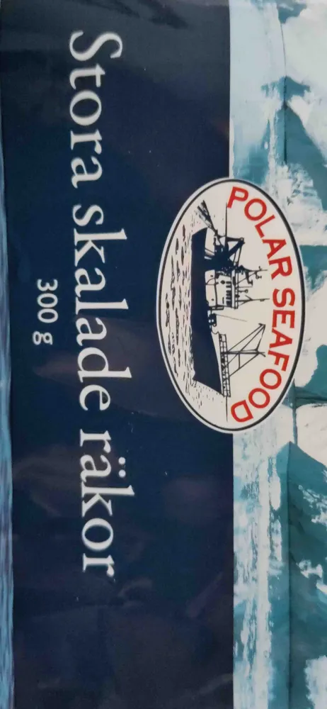 Stora skalade räkor