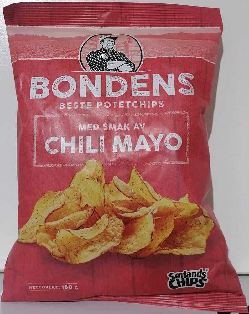 Bondens beste potetchips med smak av Chili Mayo