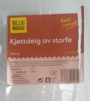 Kjøttdeig av storfe