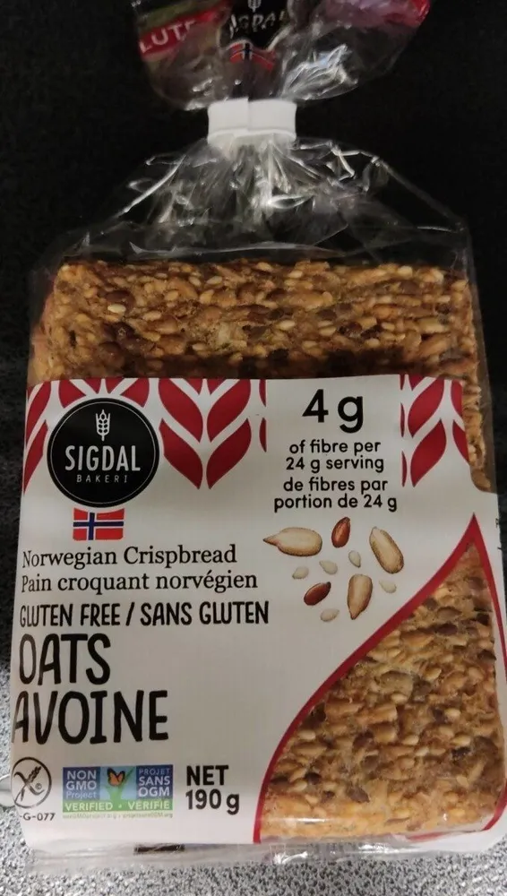 Gluten Free Oats Wholegrain Crispbread