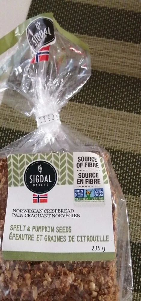 Norwegian Crispbread Spelt & Pumpkin Seeds