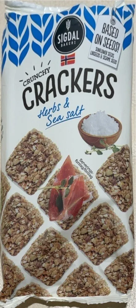 Crackers herbs and sea salt