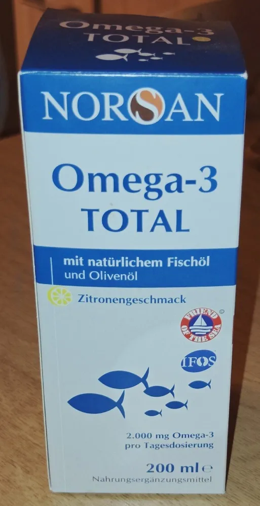 Omega-3 TOTAL Fischöl mit Olivenöl Zitronengeschmack