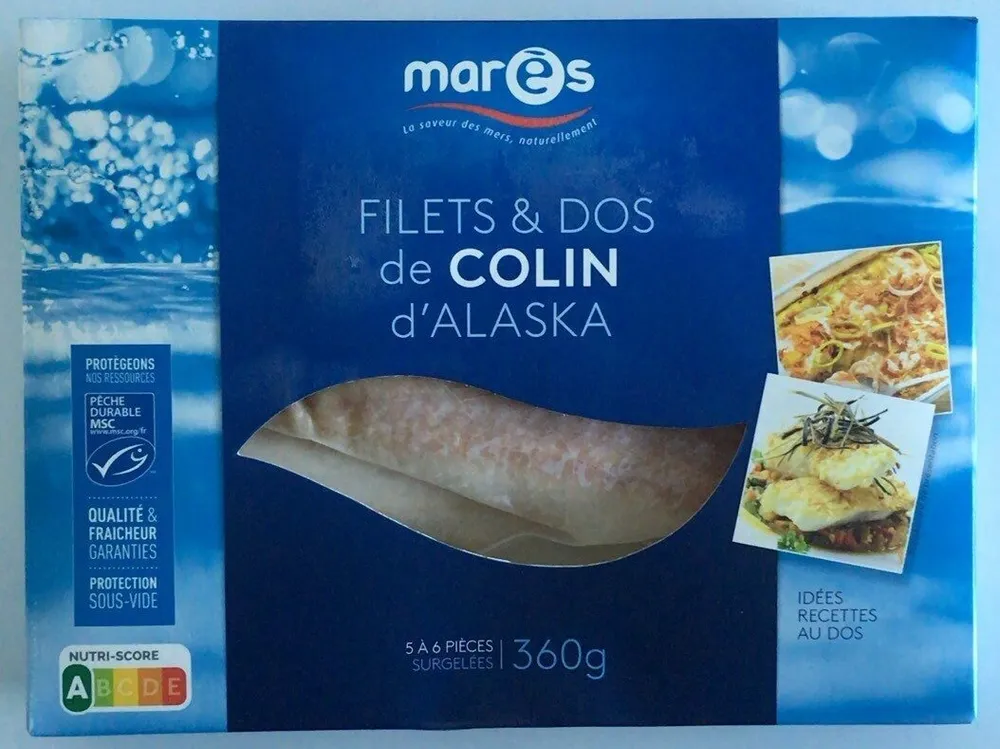 Filets & dos de colin d’Alaska