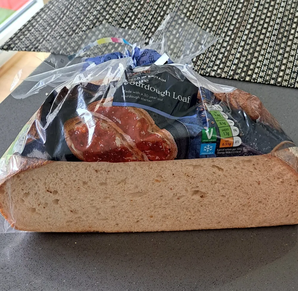 white sourdough bread