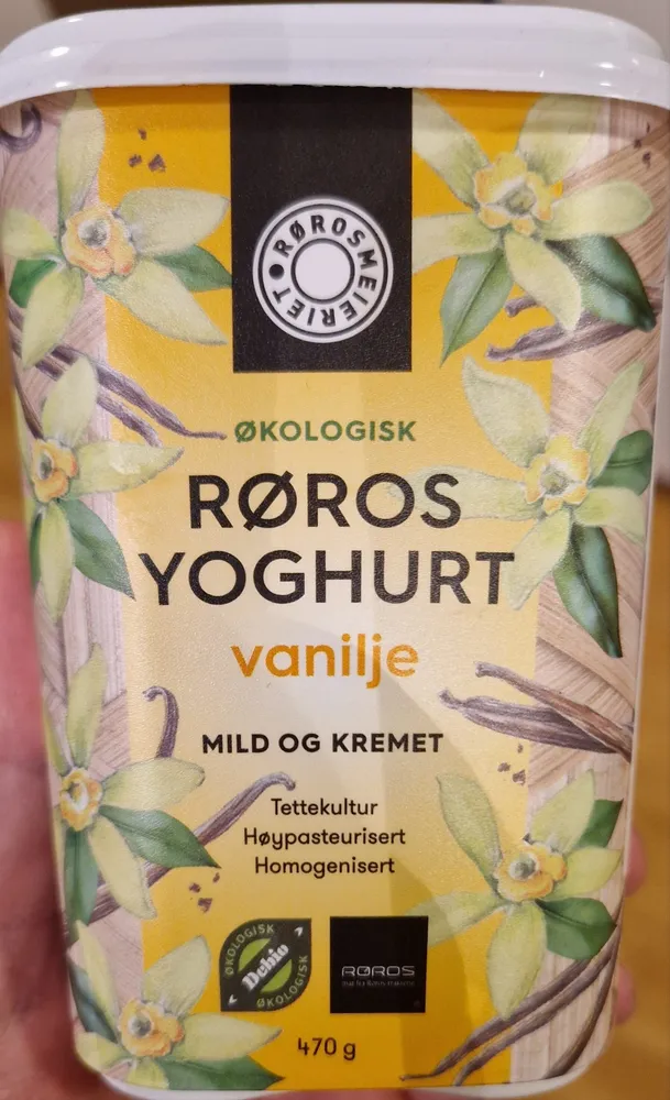 Økologisk Røros yoghurt vanilje