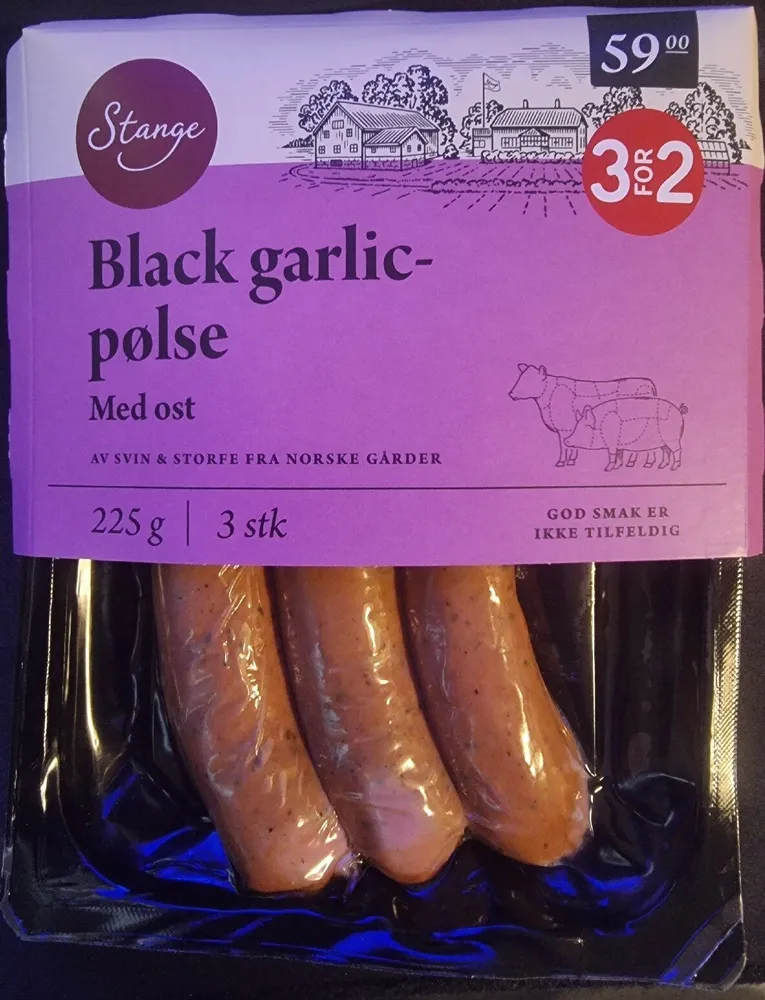Black garlic-pølse