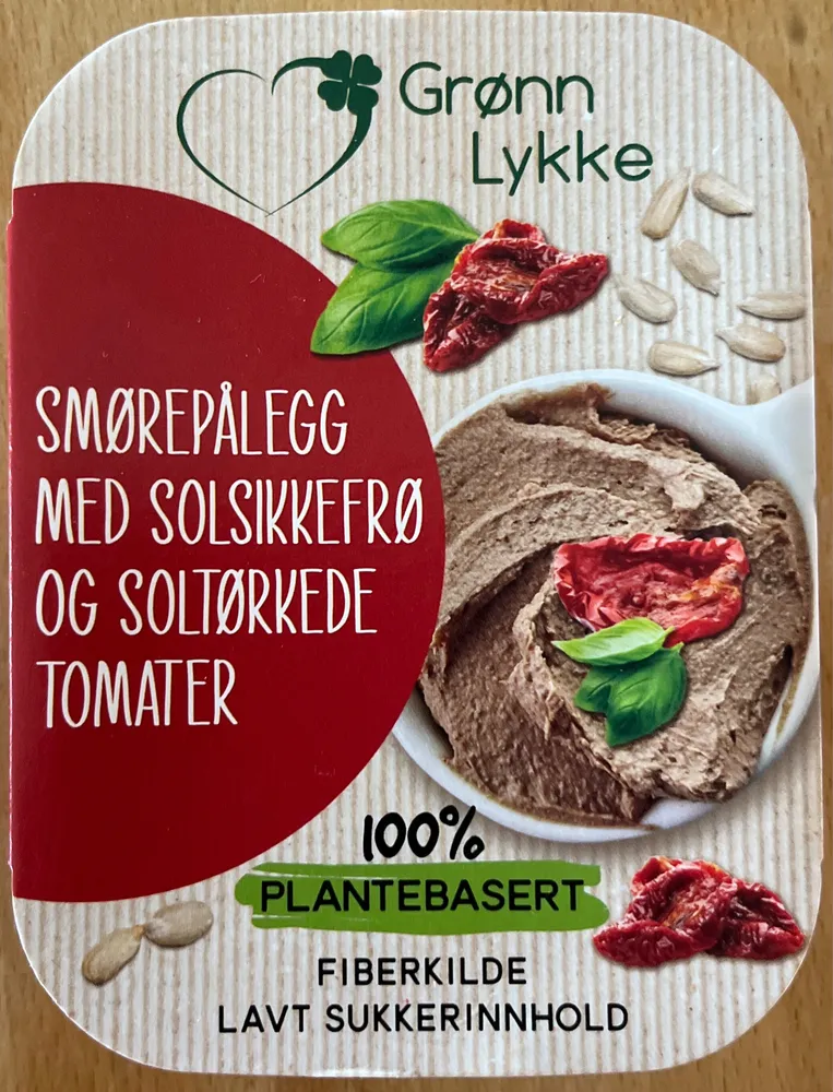 Smørepålegg med solsikkefrø og soltørkede tomater