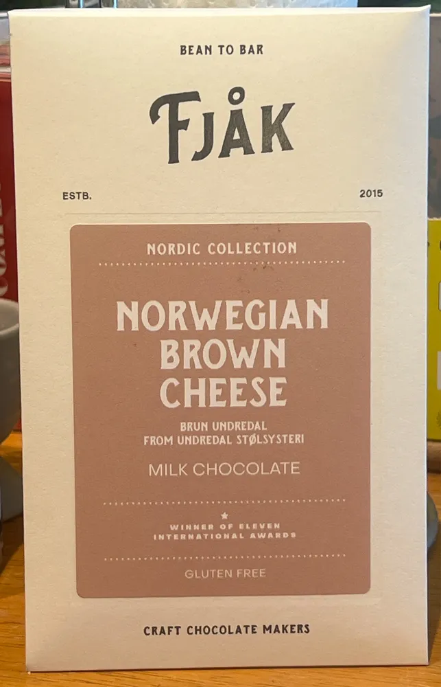 Norwegian brown cheese milk chocolate
