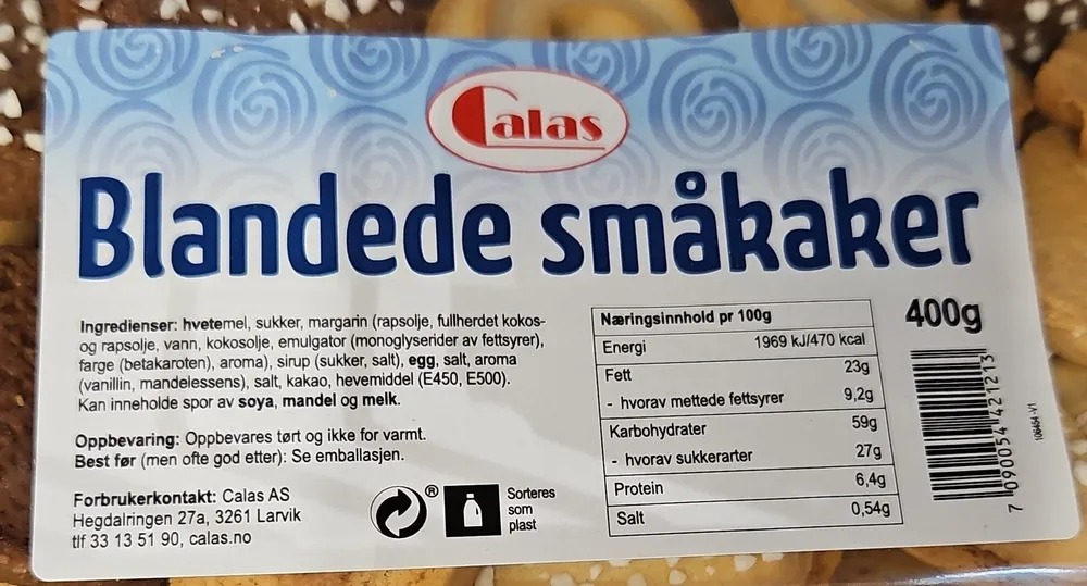Blandede Småkaker