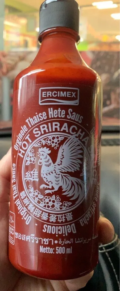 Hot sriracha sauce