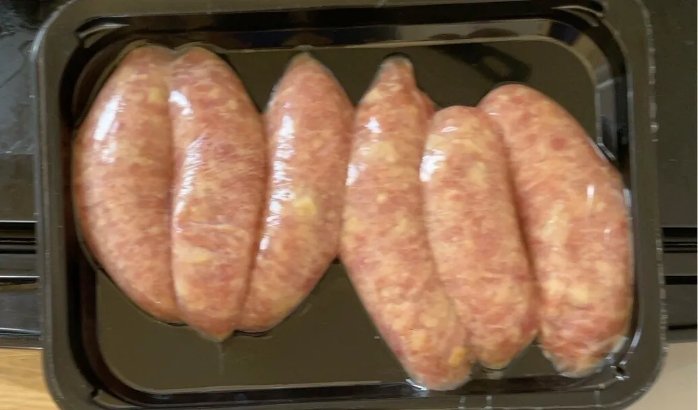 Chicken and apple sausages